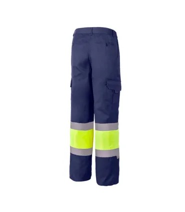 PANTALÓN LARGO MULTIBOLSILLOS COMBINADO ALTA VISIBILIDAD