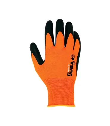 GUANTES JUBA DE POLIÉSTER SIN COSTURAS RECUBIERTO DE NITRILO