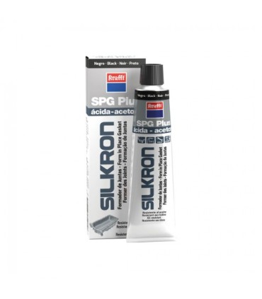 TUBO 75ml SILKRON SPG-9600 NEGRO 220ºC-COMPATIBLE ACEITES