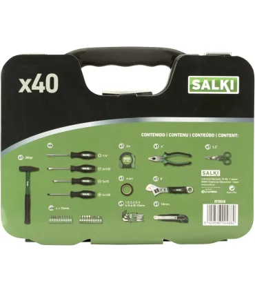 MALETA 40 HERRAMIENTAS COMBINADA SALKI