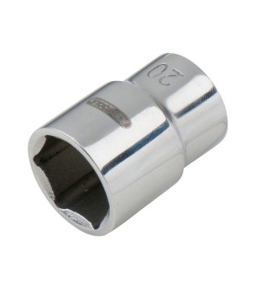 LLAVE VASO EN ACERO INOXIDABLE 1/2" 15mm HEXAGONAL