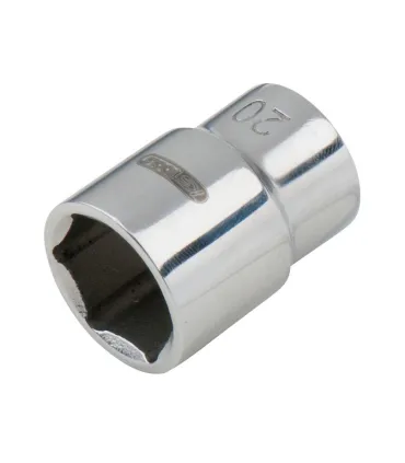 LLAVE VASO EN ACERO INOXIDABLE 1/2" 22mm HEXAGONAL