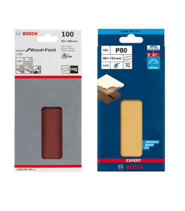 10 HOJAS LIJA MADERA 93x185 GR.60  2608605303