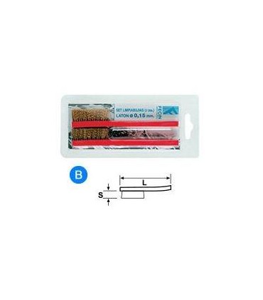 BL.2 CEPILLOS LIMPIABUJIAS 0,15 LATON