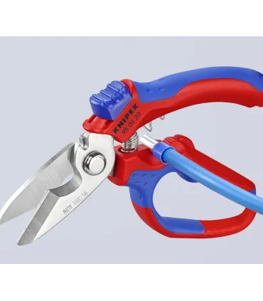 TIJERA KNIPEX CURVADA 160mm 95.05.20SB C/CRIMPADO