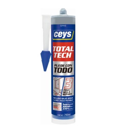 CARTUCHO ADHESIVO SELLADOR T-TECH GRIS 290 ml