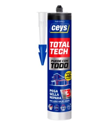 CARTUCHO ADHESIVO SELLADOR T-TECH NEGRO 290 ml