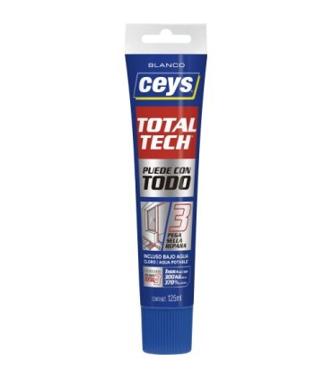 TUBO ADHESIVO SELLADOR T-TECH BLANCO 125 ml