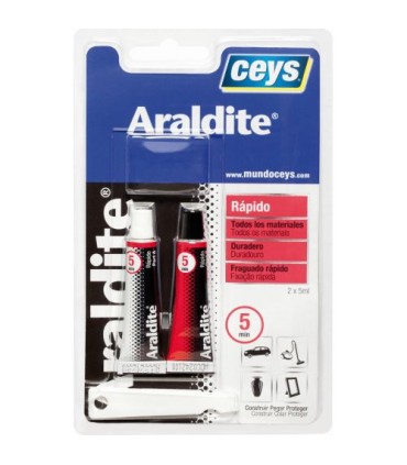 ADHESIVO ARALDIT RÁPIDO 10GR (ROJO PEQ)