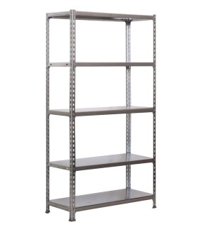 KIT ESTANTERIA ECONOMIC 5/400 GALVA 1800x900x400 5 estantes