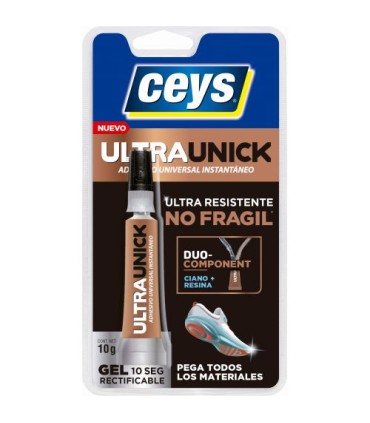 BLISTER ADHESIVO UNIVERSAL INSTANTANEO ULTRAUNIQ GEL CEYS 10GR