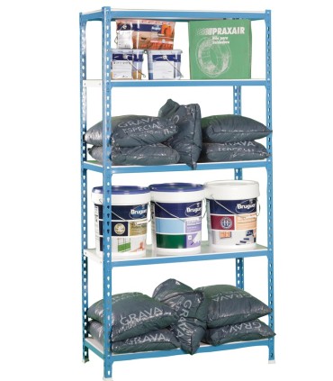 ESTANTERIA METALICA 2000x1000x400  CLICK ( COLOR AZUL )