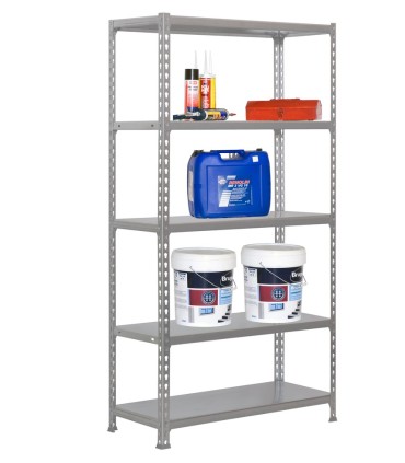 ESTANTERIA METALICA 2000x1000x400  CLICK ( COLOR GRIS )