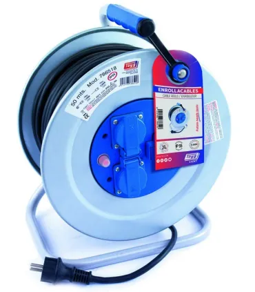 EXTENSIBLE 50Mt TAMBOR METALICO 3x2,5 Pot.Máx.4000W