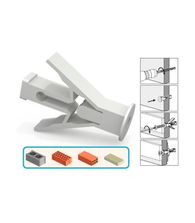 CAJA 100 TACOS C/ALAS 10x40 (P/Hueco 4-12mm)