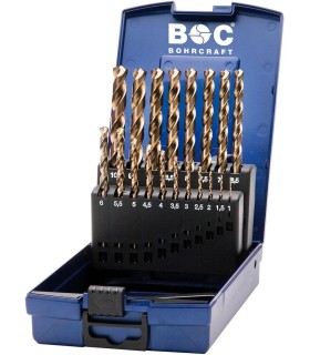 JUEGO 19 BROCAS DIN338N HSSE COBALTO 1-10x 0,5mm