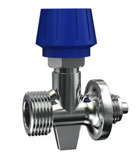 GRIFO REGULADOR BOTELLA CAMPING AZUL