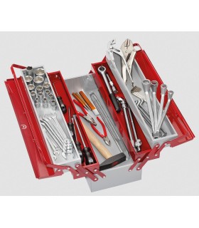 CAJA CON HERRAMIENTAS MECANICO TIPO 1 56 PIEZAS