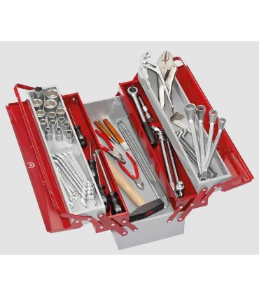 CAJA CON HERRAMIENTAS MECANICO TIPO 1 56 PIEZAS