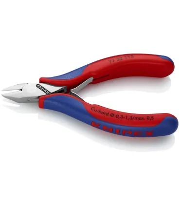 ALICATE ELECTRONICA CORTE DIAG. 115mm KNIPEX 7732115