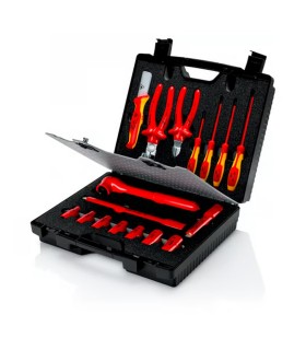 MALETA HTA 1000V ELECTRICISTA 17Pcs KNIPEX 98.99.11