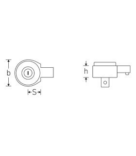 CARRACA ACOPLABLE 9x12 CUADRADILLO 3/8" 735/5