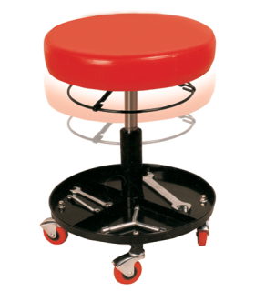 TABURETE MECANICO ALTURA AJUSTABLE C/BASE