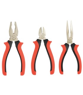 SET 3 ALICATES UNIVERSAL+CORTE+MECANICO RECTO.