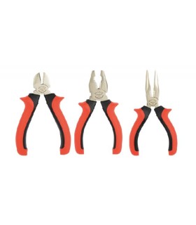 SET 3 ALICATES UNIVERSAL+CORTE+MECANICO RECTO.