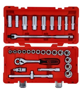 JUEGO VASOS 1/2" PULGADAS 5/16-1"1/4 35pcs