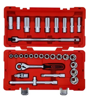 JUEGO VASOS 1/2" PULGADAS 5/16-1"1/4 35pcs