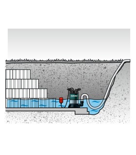 BOMBA SUMERGIBLE AGUA LIMPIA METABO 0,7 bar 8000 L/H 350W