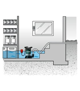 BOMBA SUMERGIBLE AGUA LIMPIA METABO 0,7 bar 8000 L/H 350W