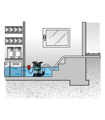 BOMBA SUMER. AGUA LIMPIA METABO 0,6bar 6600L/H 250W TP6000