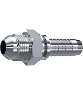 MACHO ROSCA JIC CONO 37° INOX 7/8" 14H UNF DN 5/8"
