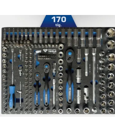 CARRO 207 HERRAMIENTAS BRILIANT DE 7 CAJONES + MALETA VASOS 172pcs