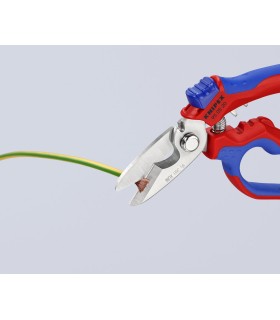 TIJERA KNIPEX CURVADA 160mm 95.05.20SB C/CRIMPADO