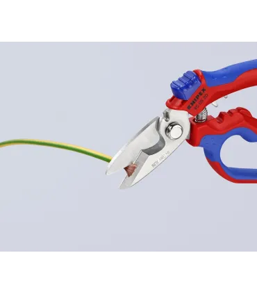 TIJERA KNIPEX CURVADA 160mm 95.05.20SB C/CRIMPADO