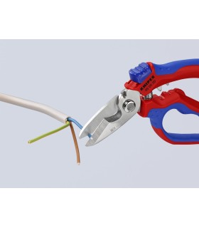 TIJERA KNIPEX CURVADA 160mm 95.05.20SB C/CRIMPADO