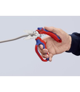 TIJERA KNIPEX CURVADA 160mm 95.05.20SB C/CRIMPADO