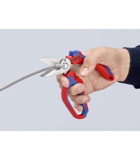 TIJERA KNIPEX CURVADA 160mm 95.05.20SB C/CRIMPADO