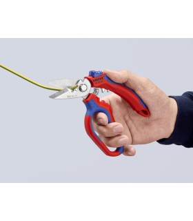 TIJERA KNIPEX CURVADA 160mm 95.05.20SB C/CRIMPADO