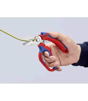 TIJERA KNIPEX CURVADA 160mm 95.05.20SB C/CRIMPADO