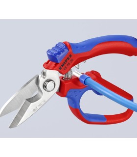 TIJERA KNIPEX CURVADA 160mm 95.05.20SB C/CRIMPADO