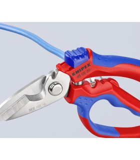 TIJERA KNIPEX CURVADA 160mm 95.05.20SB C/CRIMPADO