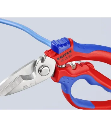 TIJERA KNIPEX CURVADA 160mm 95.05.20SB C/CRIMPADO