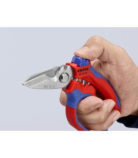 TIJERA KNIPEX CURVADA 160mm 95.05.20SB C/CRIMPADO