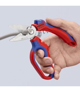 TIJERA KNIPEX CURVADA 160mm 95.05.20SB C/CRIMPADO