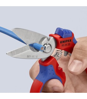 TIJERA KNIPEX CURVADA 160mm 95.05.20SB C/CRIMPADO