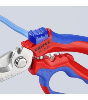 TIJERA KNIPEX CURVADA 160mm 95.05.20SB C/CRIMPADO